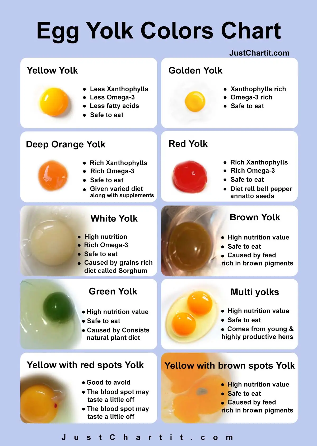 Egg Yolk Color Chart What Color Safe To Eat